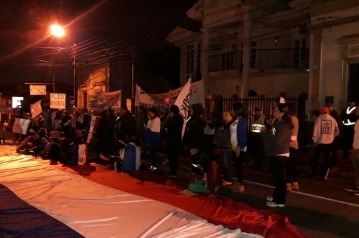 Decimo día de manifestación contra Oscar González Daher
