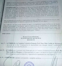 Municipalidad abandonó obras de quinientos metros de alcantarillado.