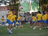 El Chanchón entrenó en la Arboleda, para ir adaptándose donde oficiará de local