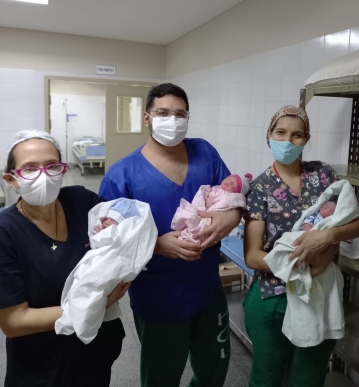 Nacieron trillizos en el Hospital General de Luque